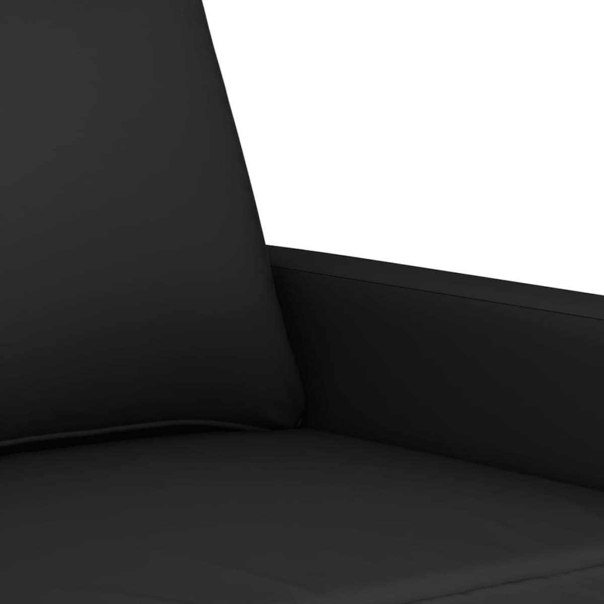vidaXL Sofa 3-osobowa, czarny, 180 cm, tapicerowana aksamitem