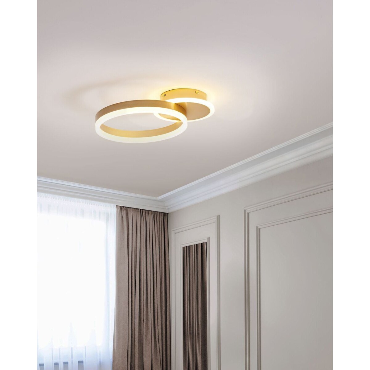 Lampa sufitowa LED GLYDE Metal Złoty