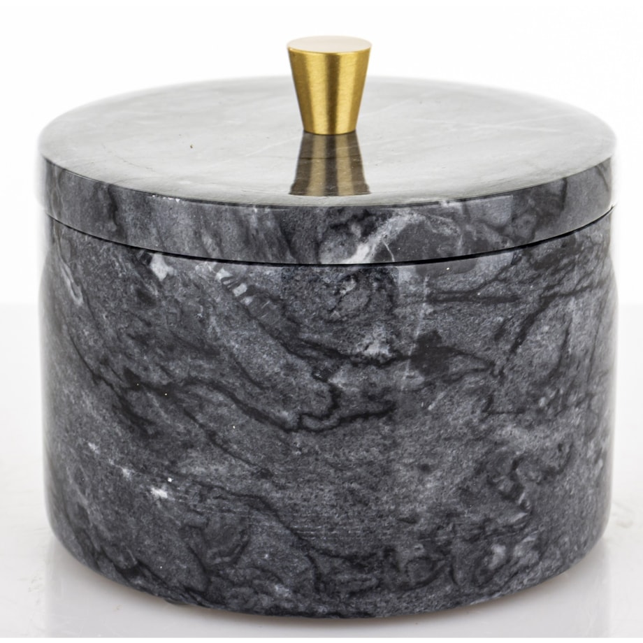 Okrągły pojemnik dekoracyjny 8,5x10x10 cm RAFI czarny