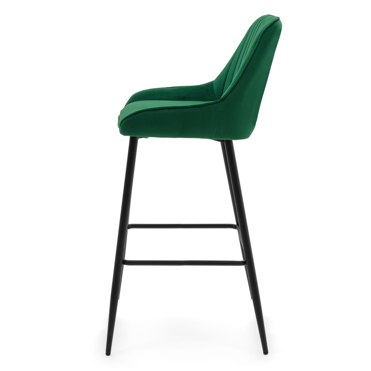 Hoker tapicerowany welurowy do salonu jadalni barowy glamour PASSO