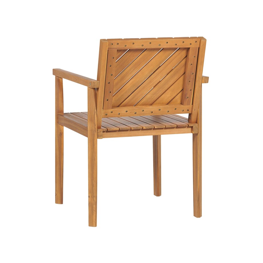 Zestaw 6 krzeseł ogrodowych drewno akacjowe BARATTI