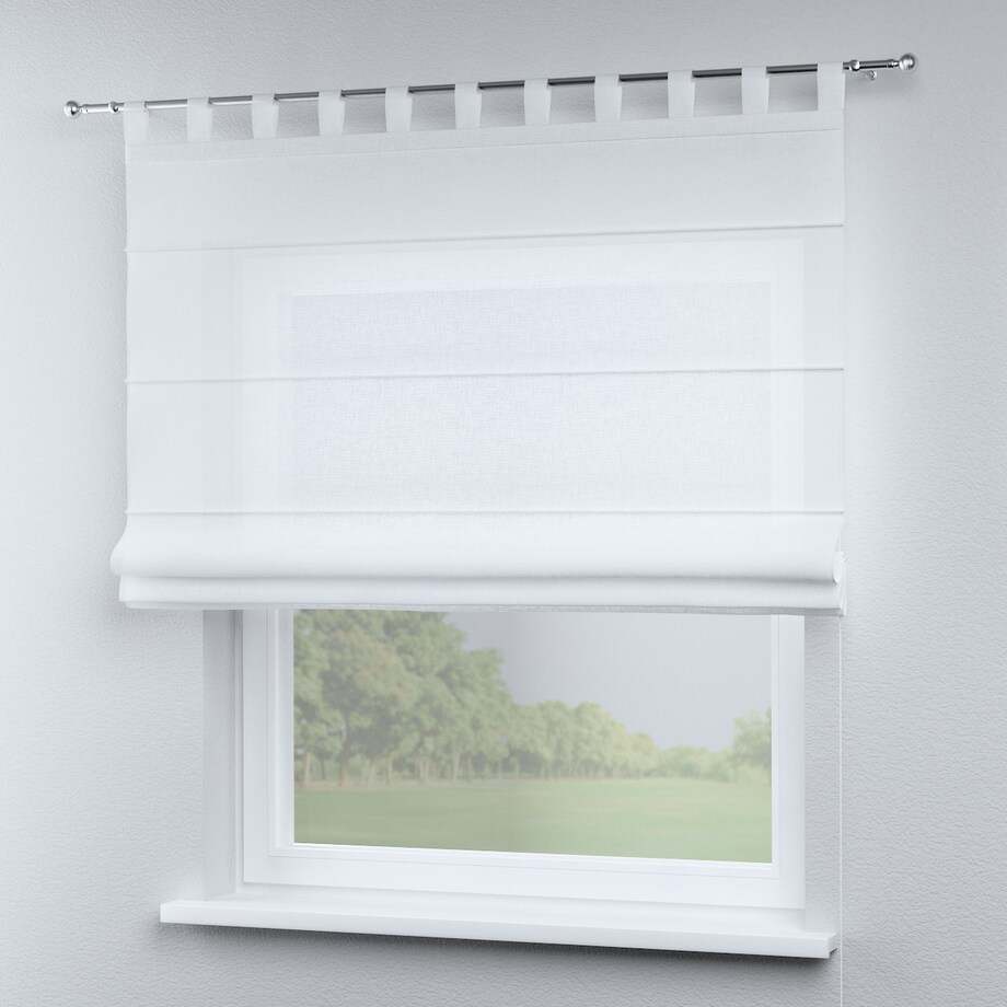 Roleta rzymska Verona 160x170 prześwitująca biała