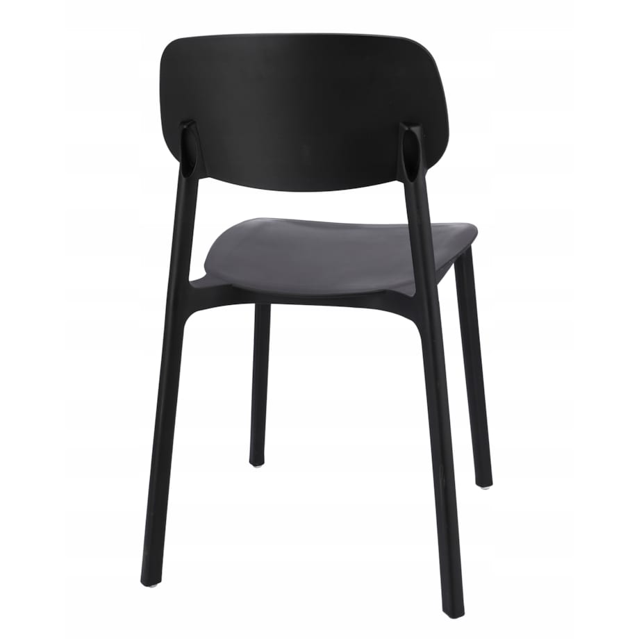 4 X Krzesło Do Jadalni Kuchni Stołu Zestaw Komplet Lara Czarne