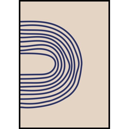 plakat painted lines 4 50x70 cm