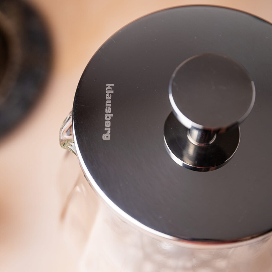 Zaparzacz do kawy herbaty 0.60L French Press srebrny KLAUSBERG
