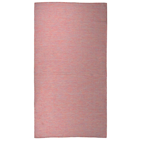 vidaXL Dywan zewnętrzny o płaskim splocie, 80x150 cm, czerwony