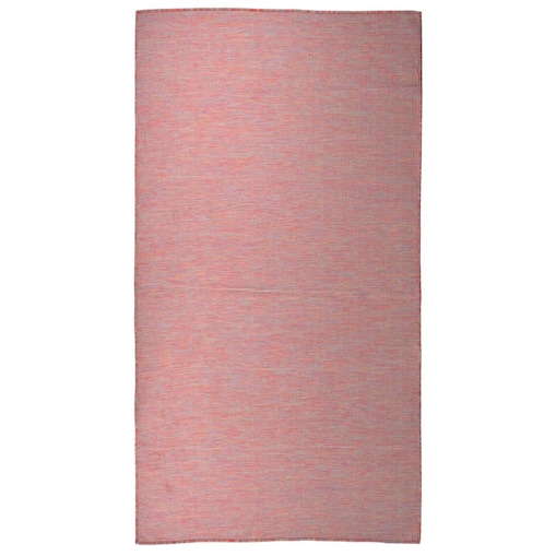vidaXL Dywan zewnętrzny o płaskim splocie, 80x150 cm, czerwony