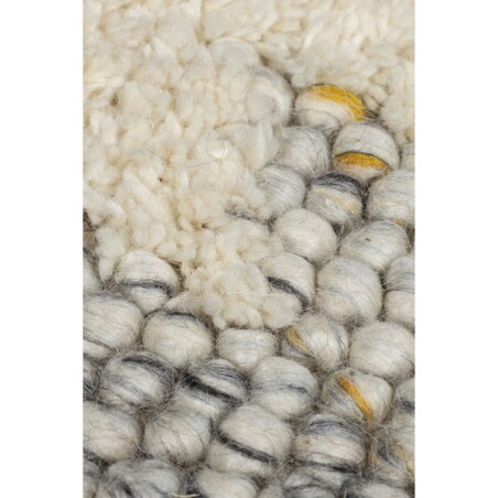 Dywan Wełniany Ramka Minerals Border Czarny/Kremowy 120x170