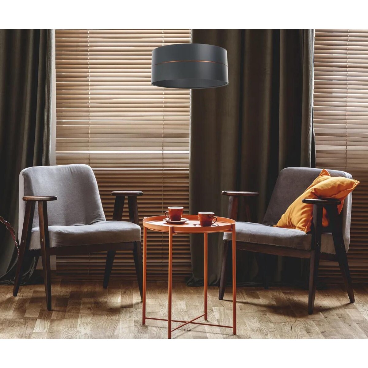 Lampa wisząca SIMPLY GLAMOUR 30 grafitowa