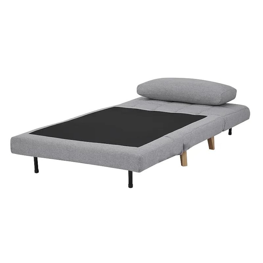 Fotel rozkładany BILLY szary