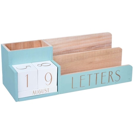 Organizer biurowy na listy i przybory z kalendarzem, 3w1