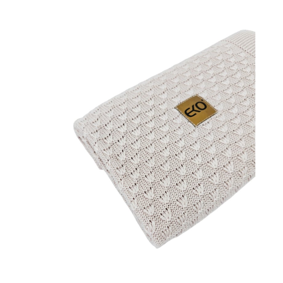 Kocyk bambusowy dla dziecka PUDROWY RÓŻ