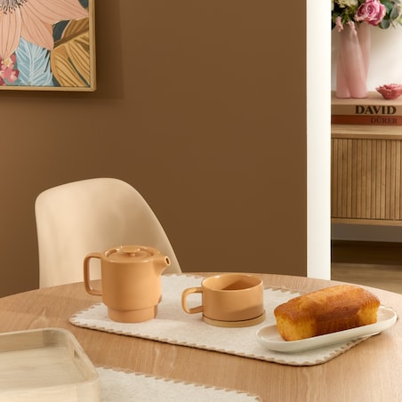 Dzbanek ceramiczny do herbaty 700 ml JARRA-2 pomarańczowy