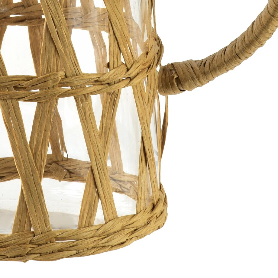 MODERN KITCHEN Dzbanek szklany 1.1L 10x8x19.5cm w oplocie boho