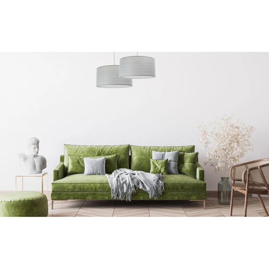 Lampa wisząca NATURAL SILVER 50 jasnoszara