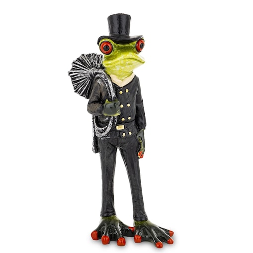 Figurka - żaba kominiarz 17,5x6x5 cm RANE SPAZZARE