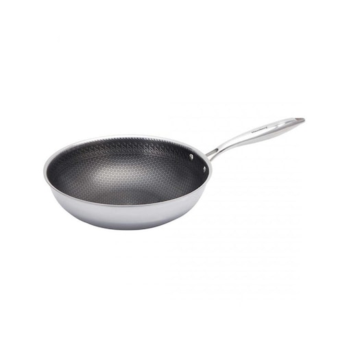 Patelnia stalowa głęboka wok powłoka nieprzywierająca plaster miodu 28cm KLAUSBERG