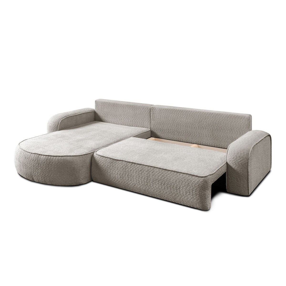 Rozkładany narożnik VENUS II z pojemnikiem na pościel, Coral 50