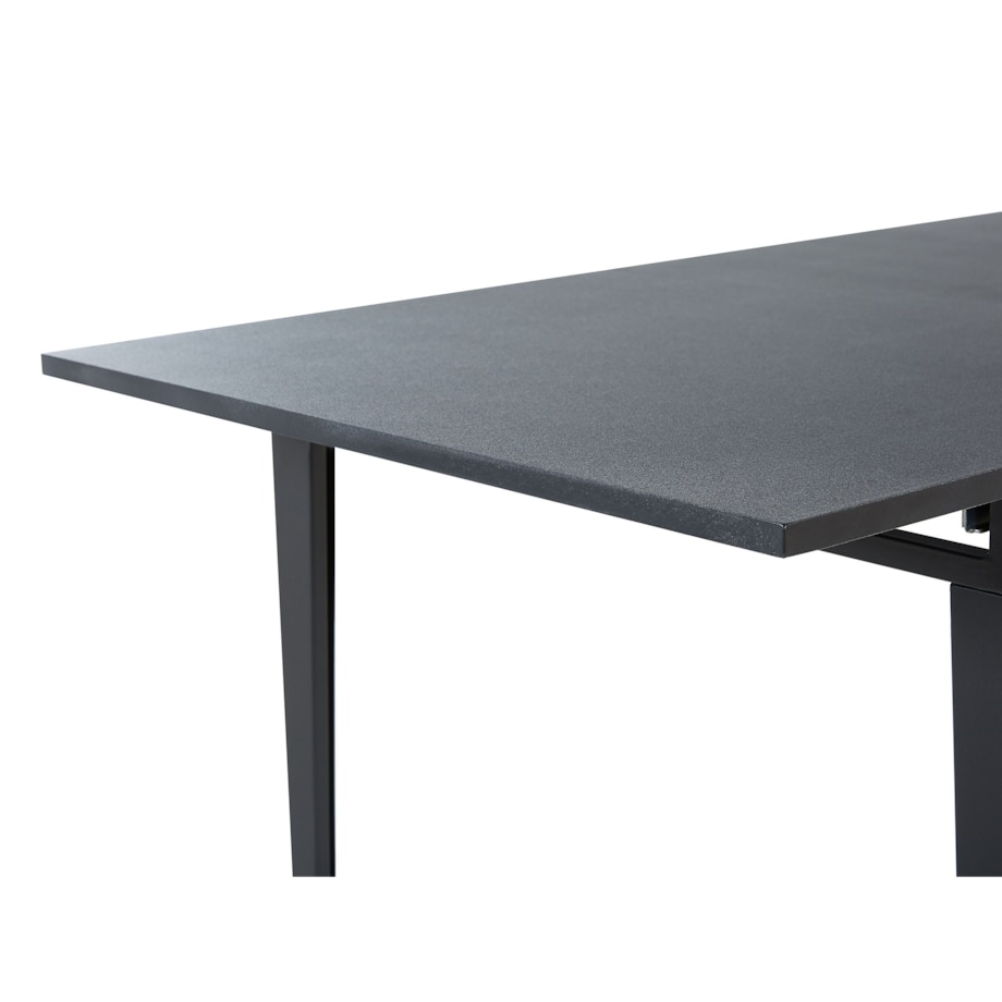 Stół do jadalni rozkładany 120/160 x 80 cm czarny NORLEY