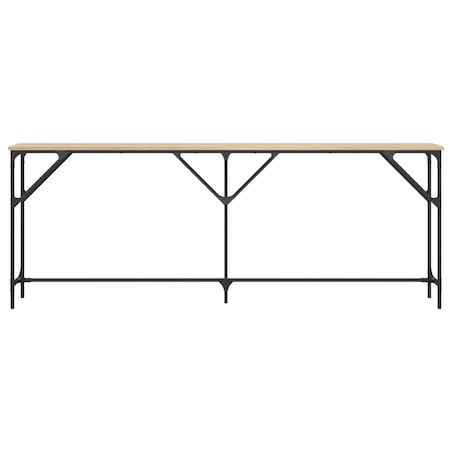 vidaXL Stolik konsolowy, dąb sonoma, 200x29x75 cm