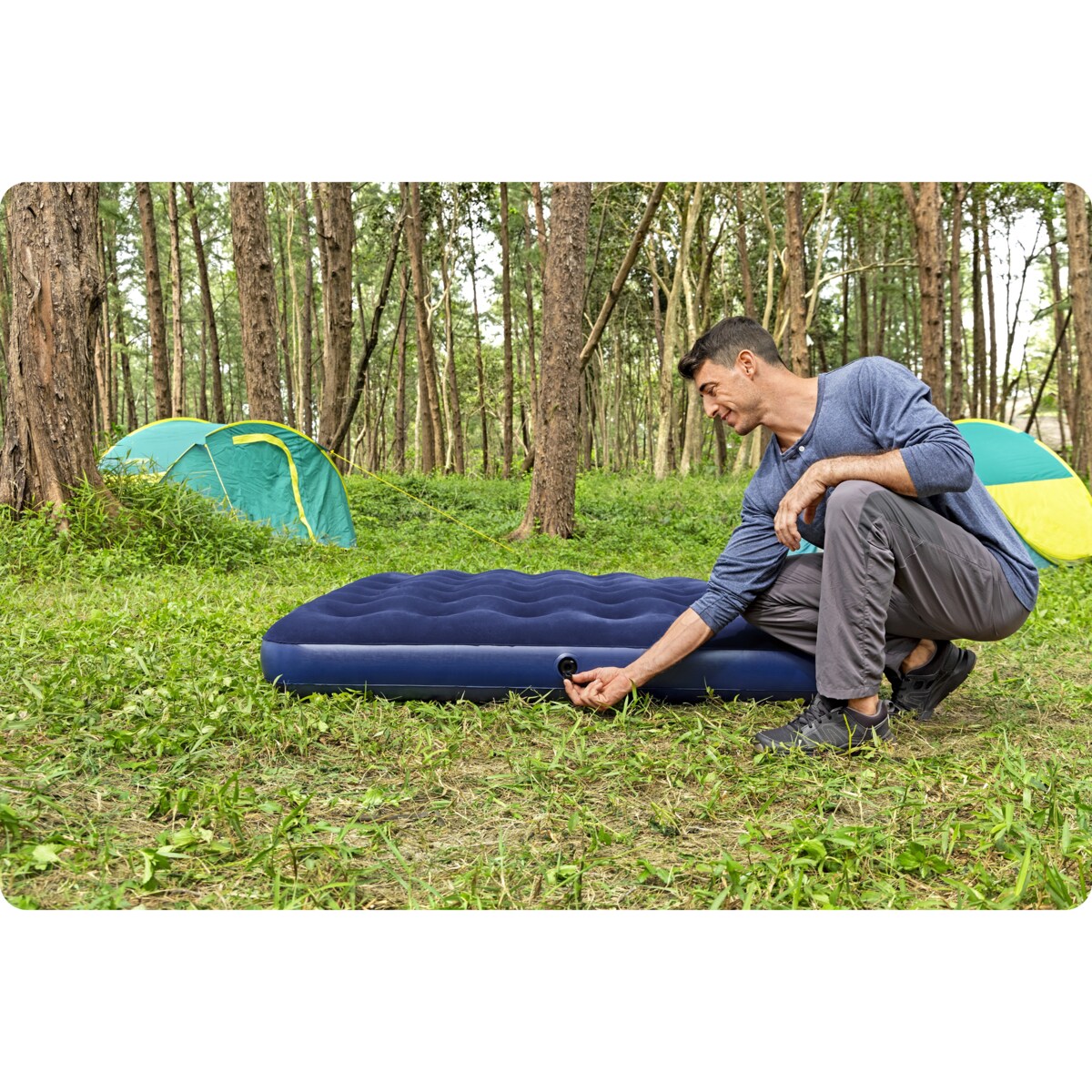 Materac dmuchany do spania łóżko dmuchane Bestway 67003