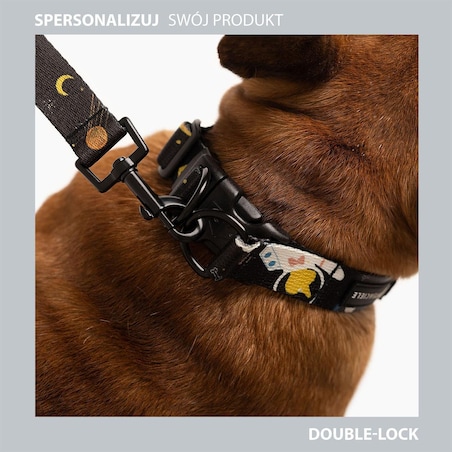 Obroża dla psa lub kota "Psutomaki" - Szerokość taśmy: 38mm, Rozmiar: S