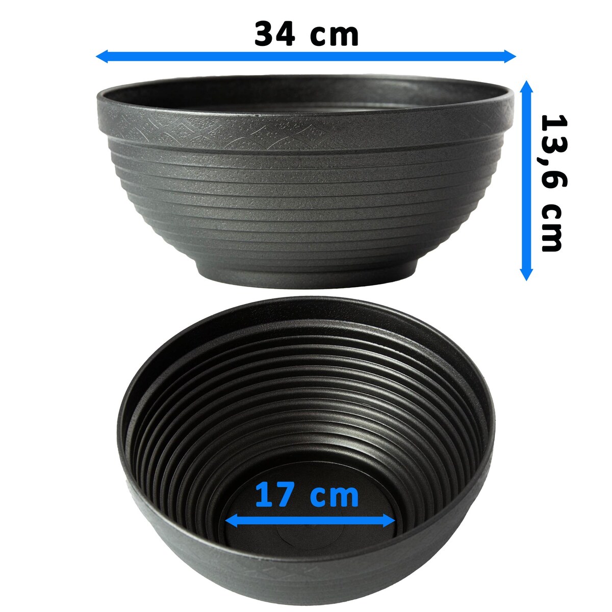 Donica Na Kwiaty 34 Cm Wrzosy Stroik Doniczka Misa Do Domu Ogrodu