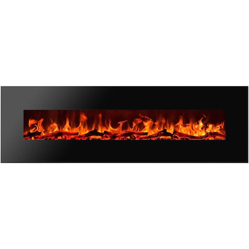 Kominek elektryczny AFLAMO Albion 42 - murale - 110x49x14 cm - kominek LED z funkcją grzania 750/1500 W