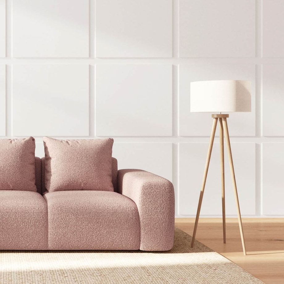 Monce Sofa 3 osobowa pastelowy różowa