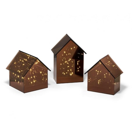 Latarenka Led HOUSE L, szkło