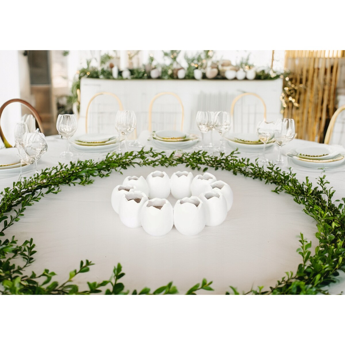 FIGURKA WIELKANOCNA JAJKA WIANEK NA STÓŁ WIELKANOC DEKORACJA OZDOBA JAJKO