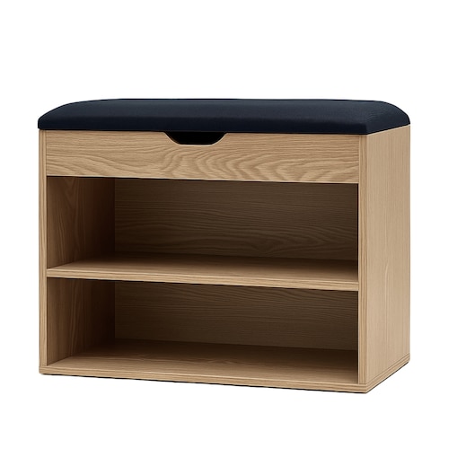 Szafka na buty z siedziskiem LEVA, 60 x 30 x 47 cm