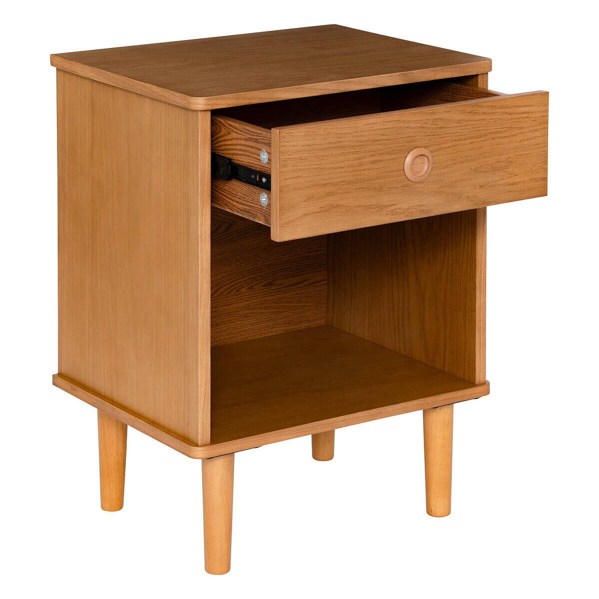 Szafeczka nocna ze schowkiem i szufladą CHARLIE, 44,5 x 35 x 61 cm