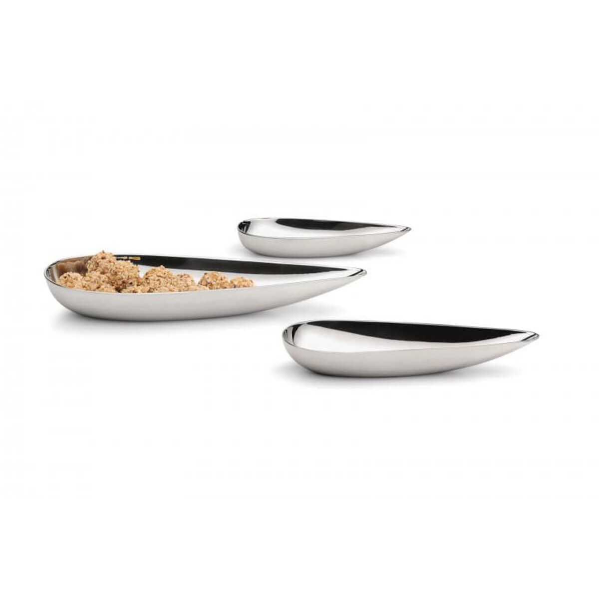 Zestaw 3 miseczek BLOB - stal nierdzewna polerowana