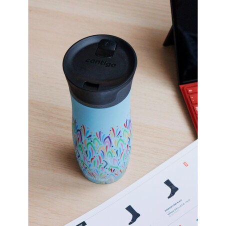 Kubek termiczny Contigo West Loop 2.0 470ml - Błękitny Mat - Floresy