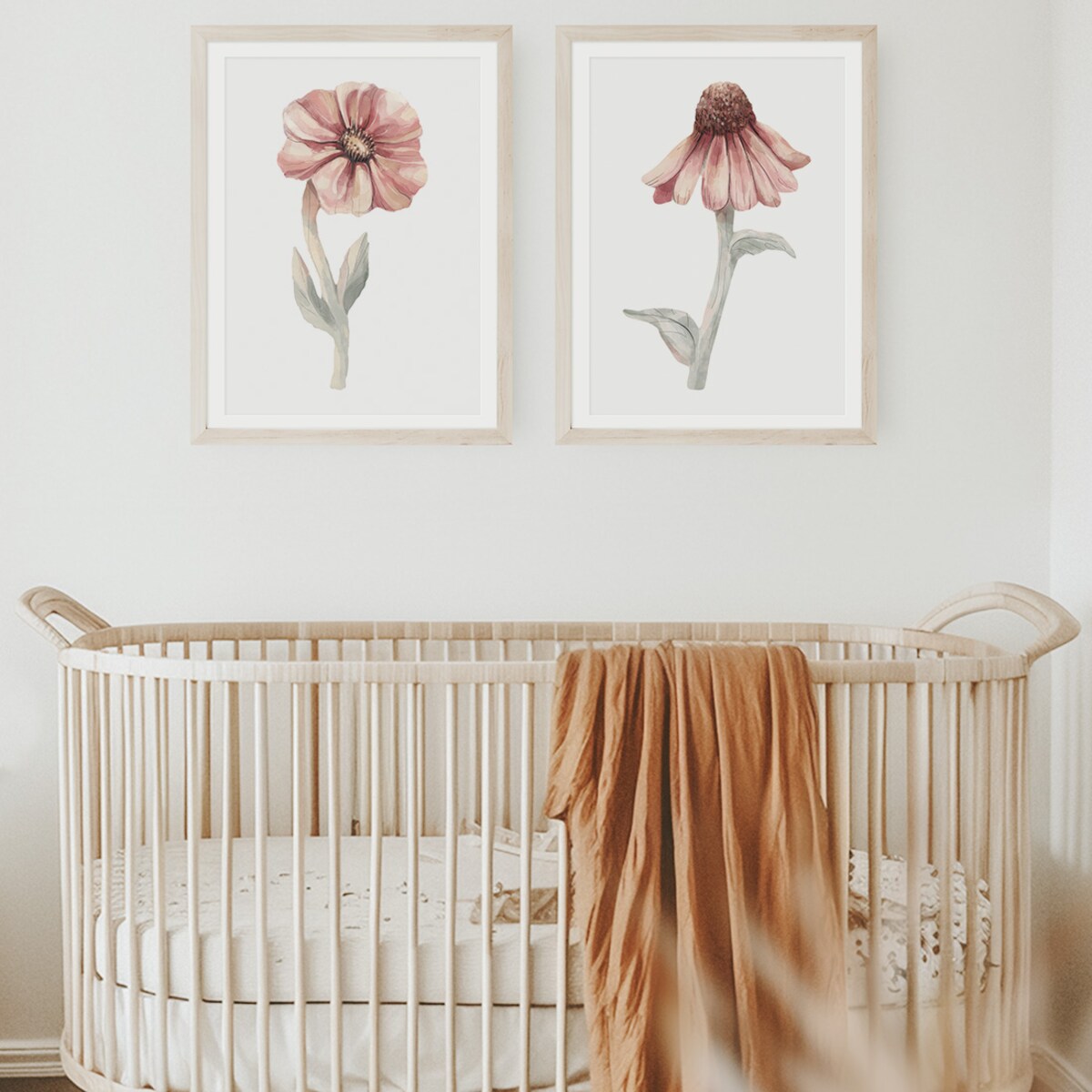 2 x plakat dla dzieci | kwiaty zestaw 1 30x40