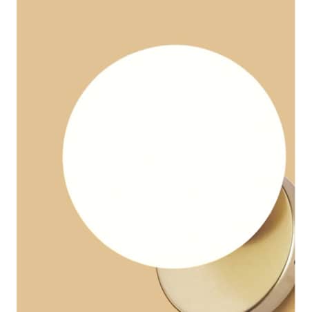Lampa Kinkiet Ścienny Szklana Kula Gold Złota Loft
