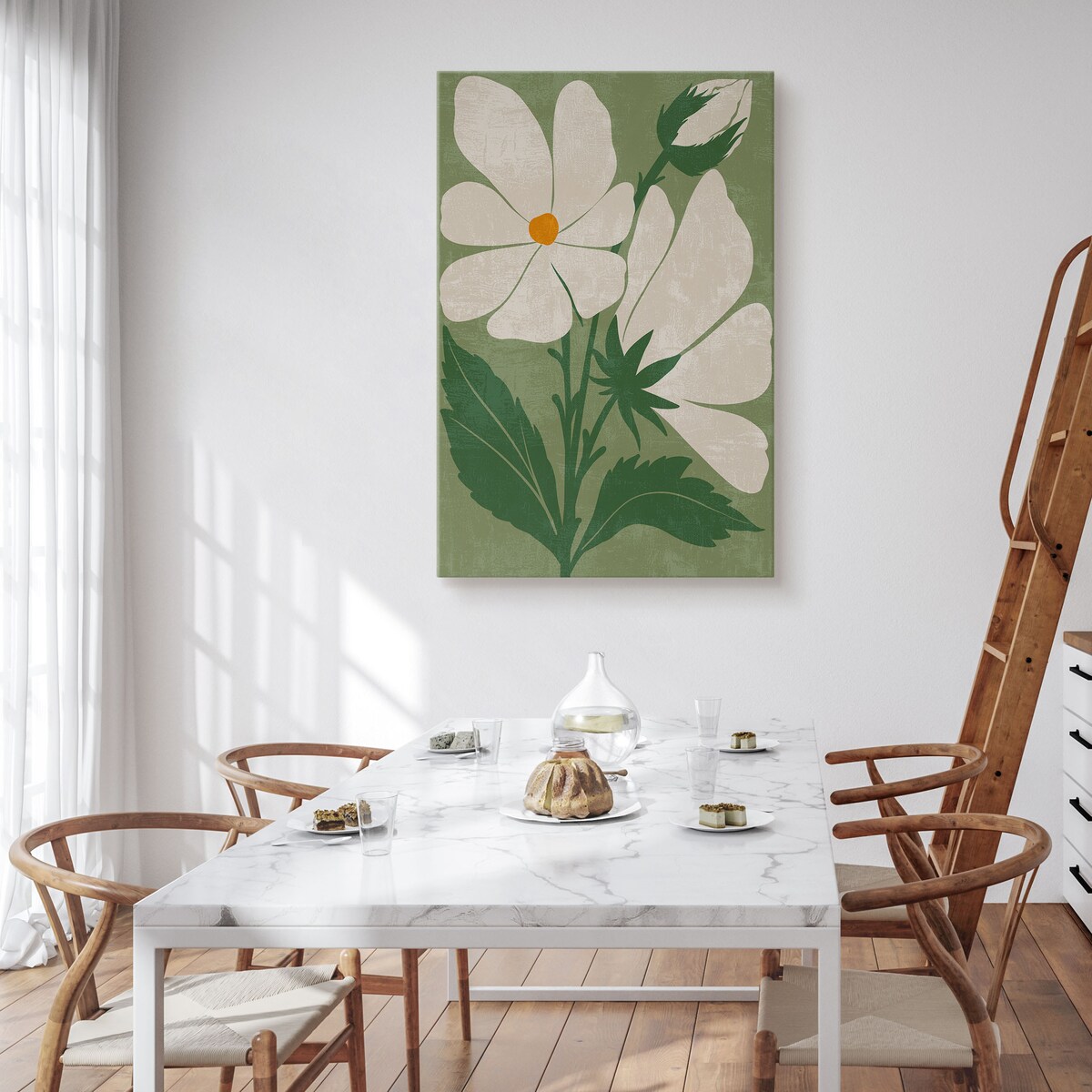 Obraz Akwarela Pąki Kwiatu Polnego 30x40cm