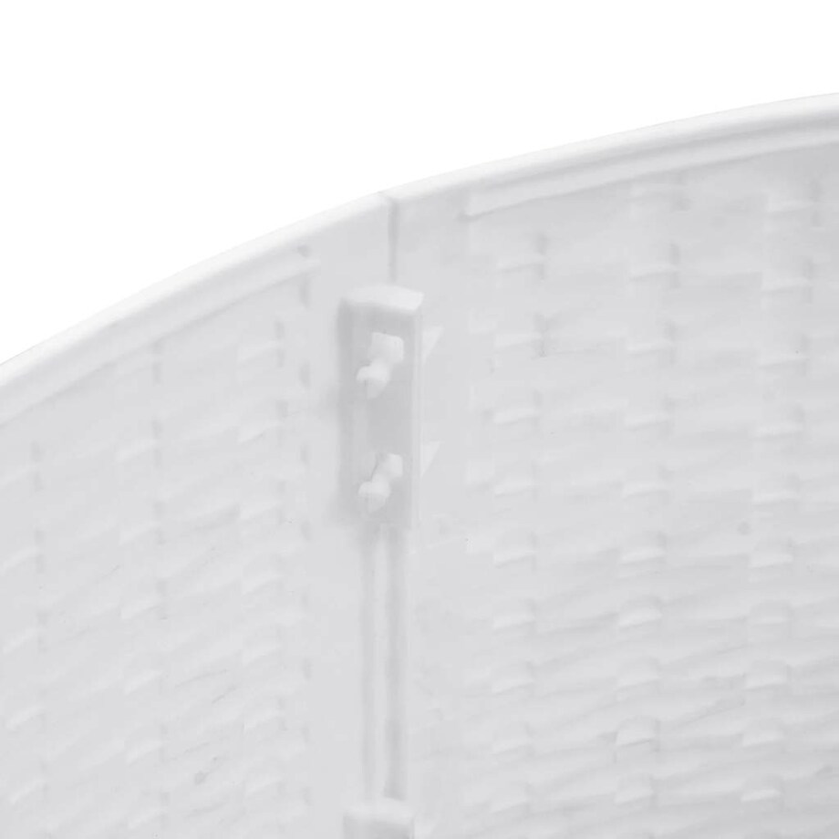 vidaXL Osłona pod choinkę, biała, Ø65x23 cm, plastikowa