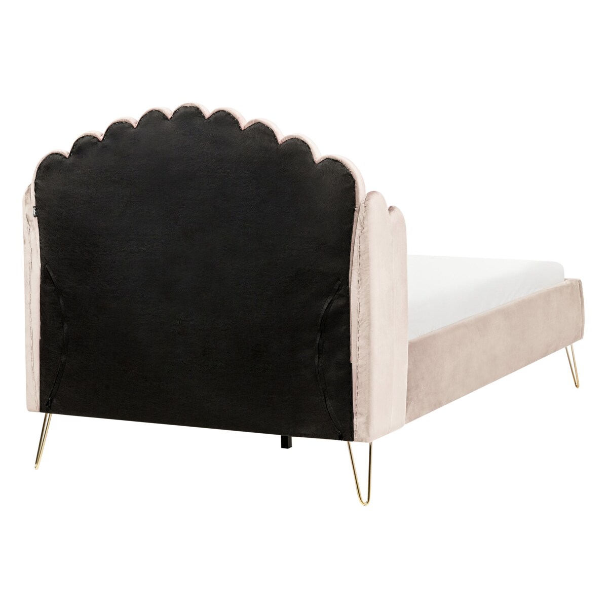 Łóżko AMBILLOU 120 x 200 cm Jasnobeżowy