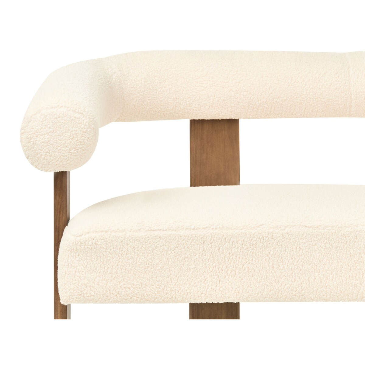 Sofa ILBRO Boucle Złamana biel dla 2 osób