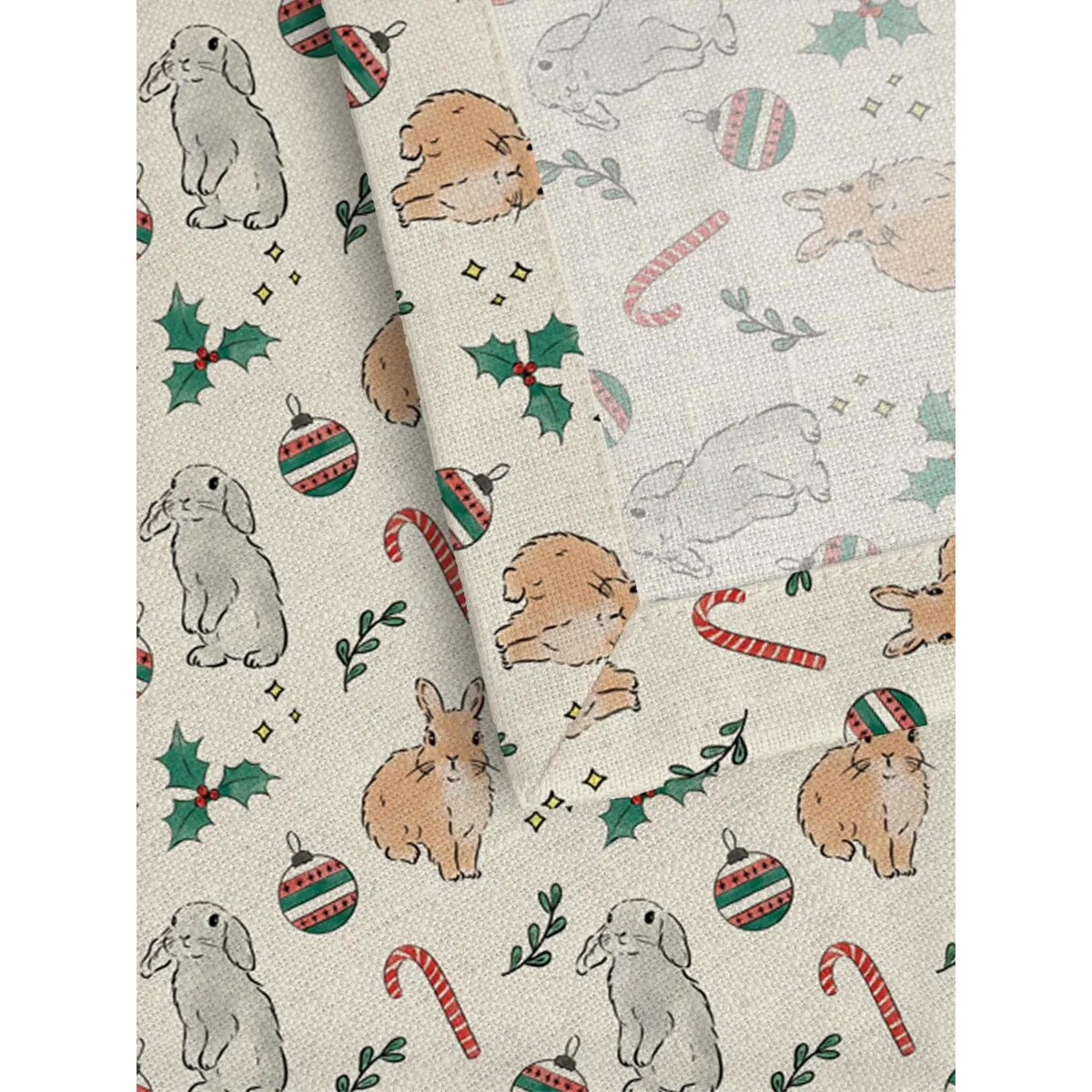 Serwetki świąteczne - Akwarelowe króliczki świąteczne (2szt.)