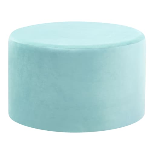 Puf MILLEN Welur Miętowy 61 cm 61 cm 36 cm
