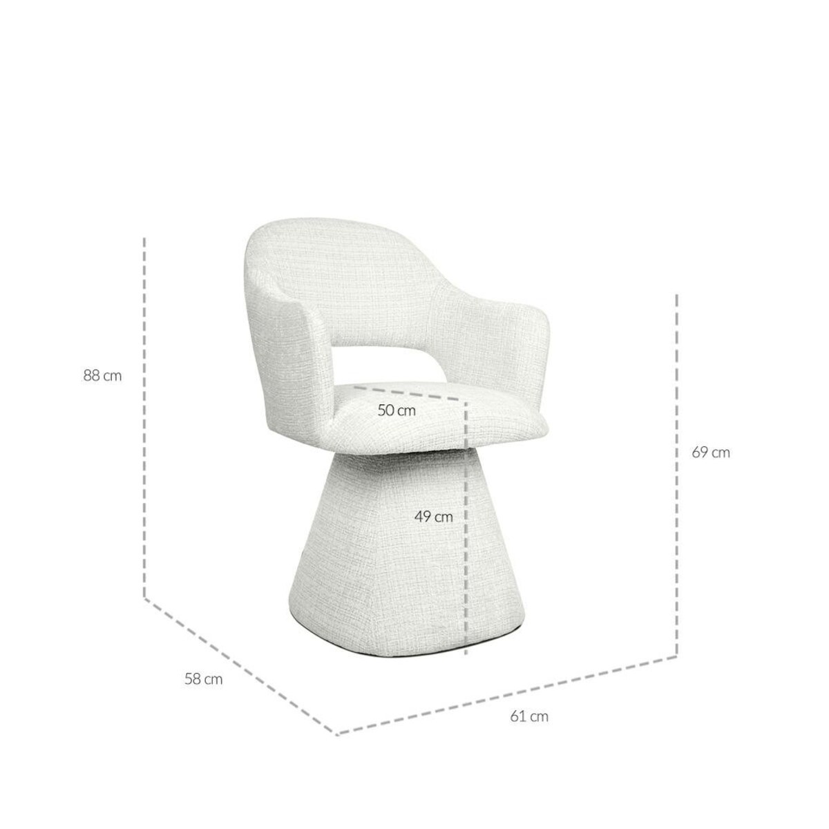 MaMaison krzesło VERONA białe