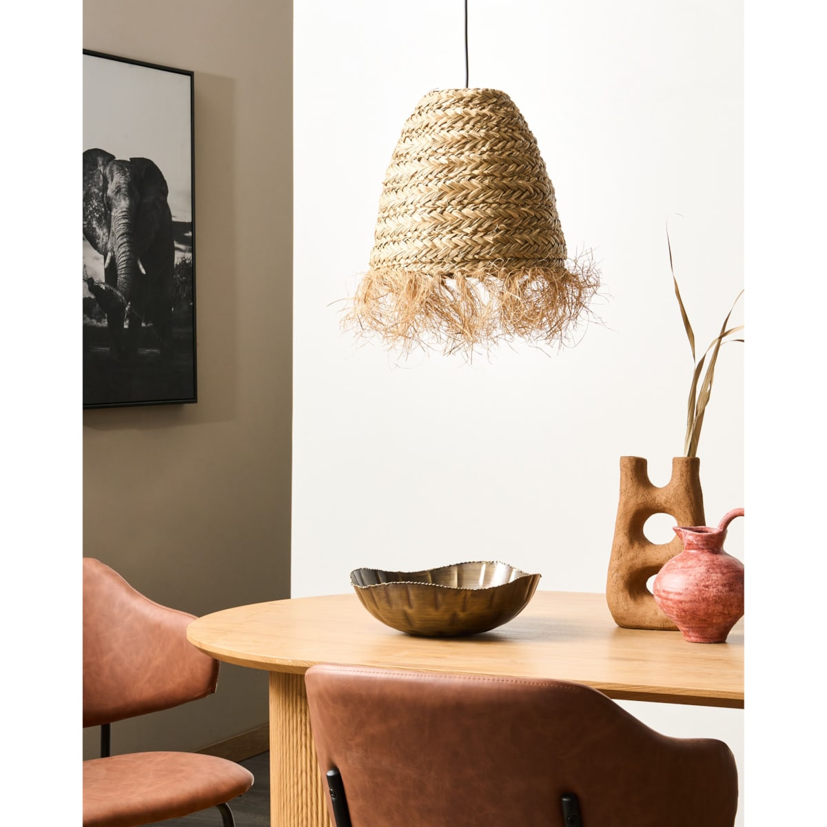 Lampa wisząca MOROVIS Trawa morska Naturalny