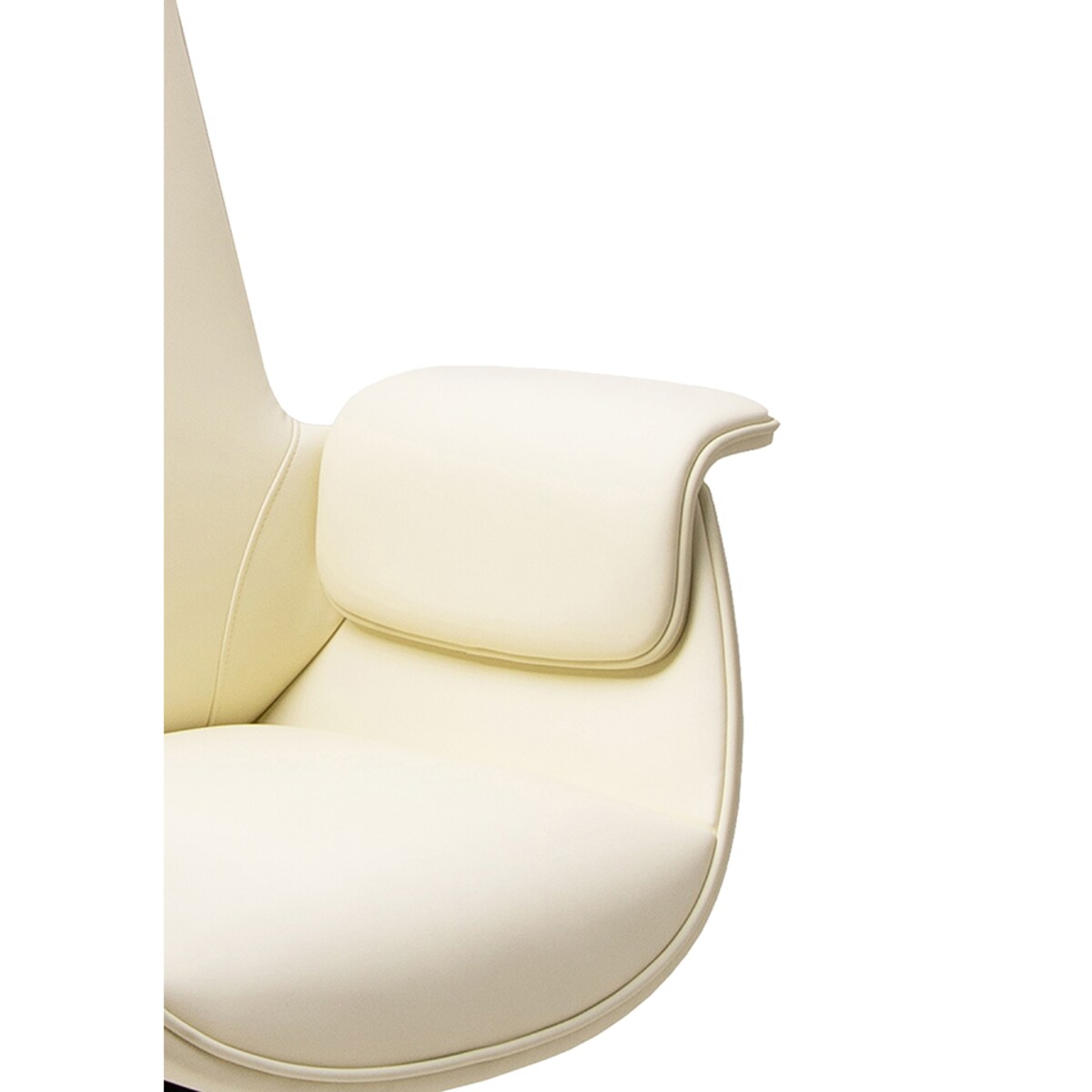 Fotel biurowy ADMIRAL beżowy złota podstawa