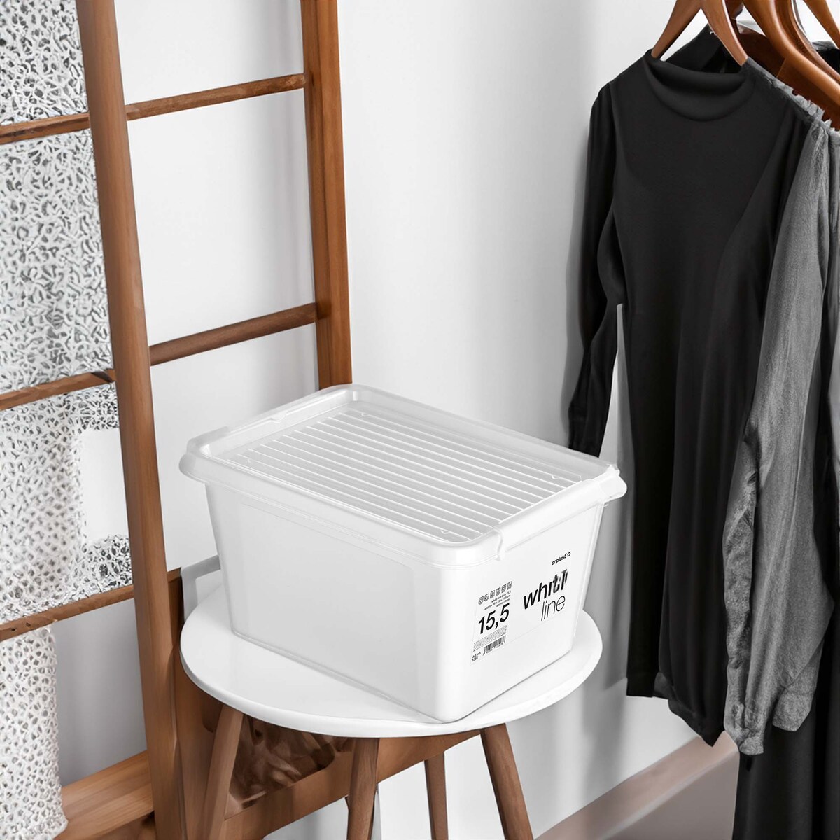 Pojemnik Plastikowy Pudełko Z Pokrywą Do Przechowywania Pudło Box 15,5L