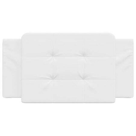 vidaXL Poduszka na wezgłowie, Zadar, biała, 100 cm, sztuczna skóra