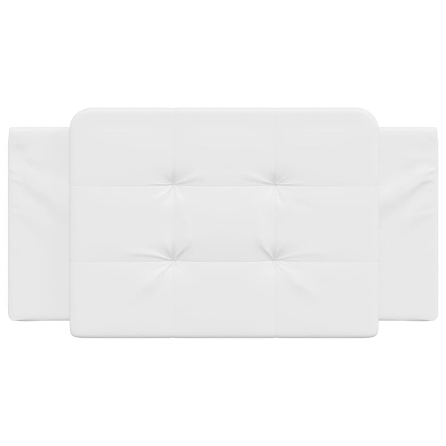 vidaXL Poduszka na wezgłowie, Zadar, biała, 100 cm, sztuczna skóra