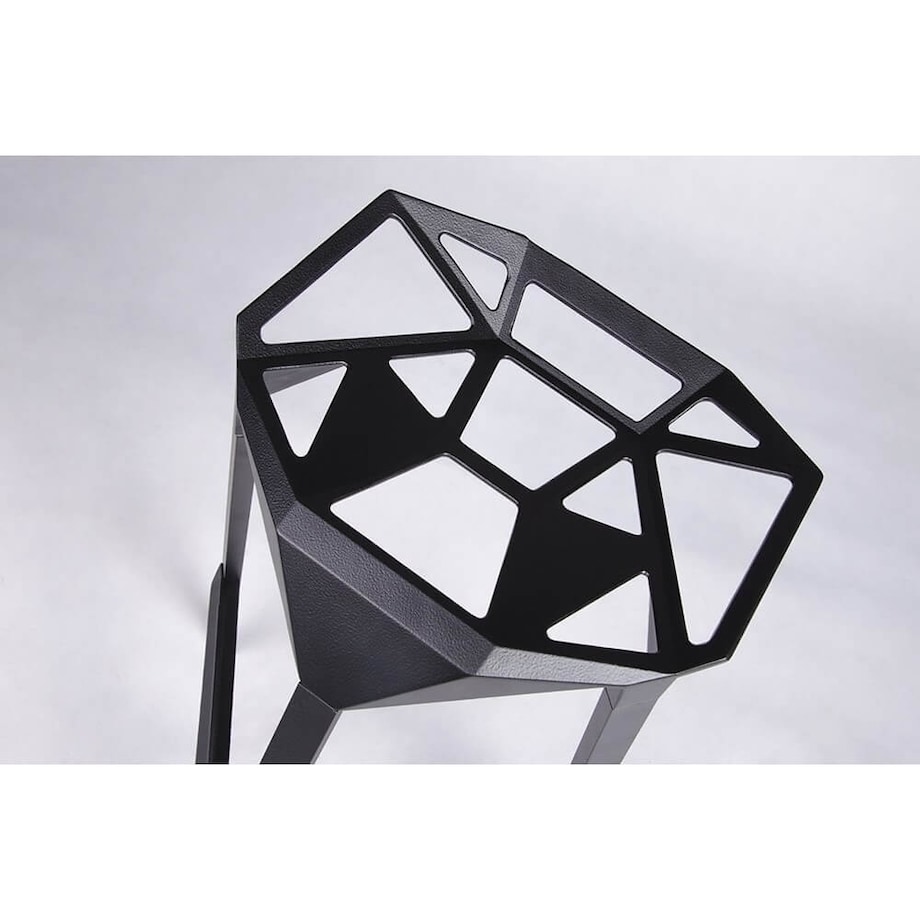 Nowoczesny hoker Split Premium czarny minimalistyczny